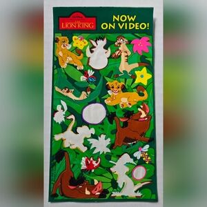 Vintage 90s Disney Lion King Stickers Incomplete Sheet Sandylion